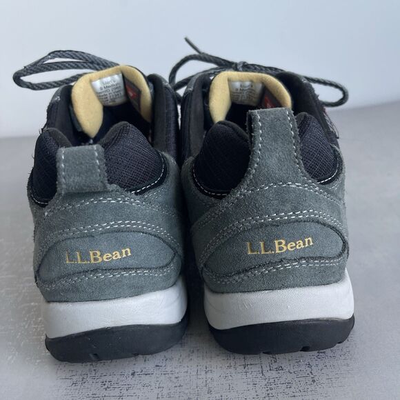 LL Bean Tek 2.5 Waterproof Suede Trail Hiking Shoes Mens 9 M Gray/Black main image 4